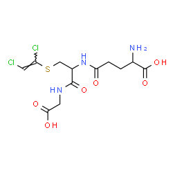 ChemSpider 2D Image | gamma-Glutamyl-S-[(Z)-1,2-dichlorovinyl]cysteinylglycine | C12H17Cl2N3O6S