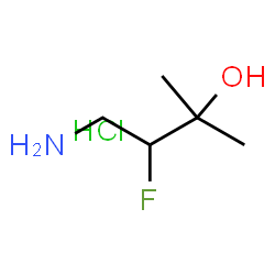 ChemSpider 2D Image | 4-Amino-3-fluoro-2-methyl-2-butanol hydrochloride (1:1) | C5H13ClFNO