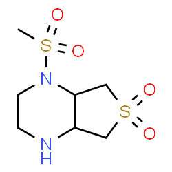ChemSpider 2D Image | 1-(Methylsulfonyl)octahydrothieno[3,4-b]pyrazine 6,6-dioxide | C7H14N2O4S2