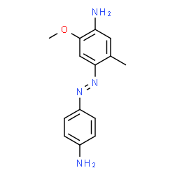 ChemSpider 2D Image | 4,4'-diamino-3-methoxy-6-methylazobenzene | C14H16N4O
