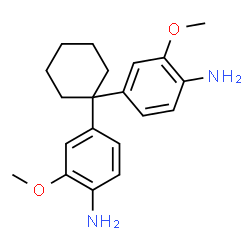 ChemSpider 2D Image | 1,1-bis(3-methoxy-4-aminophenyl)cyclohexane | C20H26N2O2