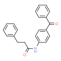 ChemSpider 2D Image | N-(4-Benzoylphenyl)-3-phenylpropanamide | C22H19NO2