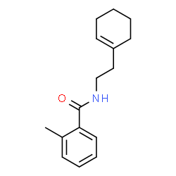 ChemSpider 2D Image | N-[2-(1-Cyclohexen-1-yl)ethyl]-2-methylbenzamide | C16H21NO