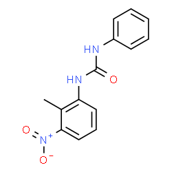 ChemSpider 2D Image | 1-(2-Methyl-3-nitrophenyl)-3-phenylurea | C14H13N3O3