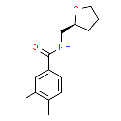 ChemSpider 2D Image | 3-Iodo-4-methyl-N-[(2S)-tetrahydro-2-furanylmethyl]benzamide | C13H16INO2