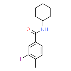 ChemSpider 2D Image | N-Cyclohexyl-3-iodo-4-methylbenzamide | C14H18INO