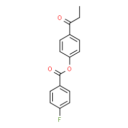 ChemSpider 2D Image | 4-Propionylphenyl 4-fluorobenzoate | C16H13FO3