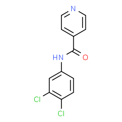 ChemSpider 2D Image | N-(3,4-Dichlorophenyl)isonicotinamide | C12H8Cl2N2O