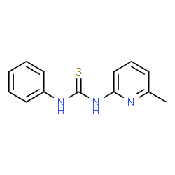 ChemSpider 2D Image | 1-(6-Methyl-2-pyridinyl)-3-phenylthiourea | C13H13N3S
