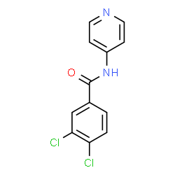 ChemSpider 2D Image | 3,4-Dichloro-N-(4-pyridinyl)benzamide | C12H8Cl2N2O