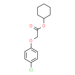 ChemSpider 2D Image | Cyclohexyl (4-chlorophenoxy)acetate | C14H17ClO3