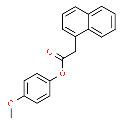 ChemSpider 2D Image | 4-Methoxyphenyl 1-naphthylacetate | C19H16O3