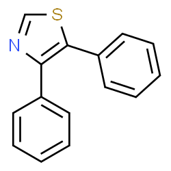 ChemSpider 2D Image | 4,5-DIPHENYLTHIAZOLE | C15H11NS