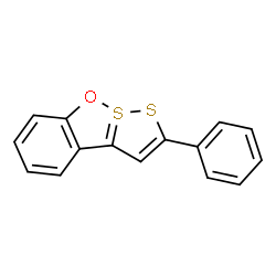 ChemSpider 2D Image | 2-Phenyl-9lambda~4~-[1,2]dithiolo[1,5-b][1,2]benzoxathiole | C15H10OS2