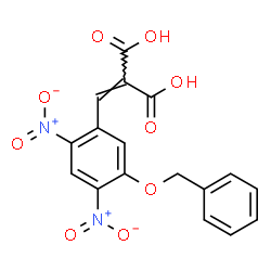 ChemSpider 2D Image | [5-(Benzyloxy)-2,4-dinitrobenzylidene]malonic acid | C17H12N2O9