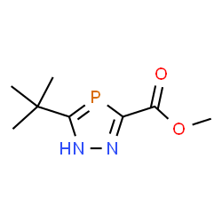 ChemSpider 2D Image | Methyl 3-(2-methyl-2-propanyl)-1H-1,2,4-diazaphosphole-5-carboxylate | C8H13N2O2P