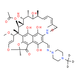 ChemSpider 2D Image | Rifampicin-d3 | C43H55D3N4O12