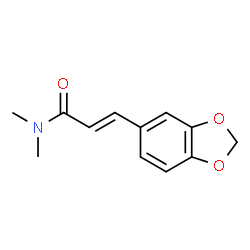 ChemSpider 2D Image | 3-Benzo[1,3]dioxol-5-yl-N,N-dimethyl-acrylamide | C12H13NO3
