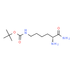 ChemSpider 2D Image | N~6~-{[(2-Methyl-2-propanyl)oxy]carbonyl}-D-lysinamide | C11H23N3O3