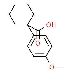 ChemSpider 2D Image | 1-(4-Methoxyphenyl)cyclohexanecarboxylic acid | C14H18O3