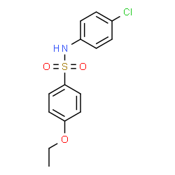 ChemSpider 2D Image | N-(4-Chlorophenyl)-4-ethoxybenzenesulfonamide | C14H14ClNO3S