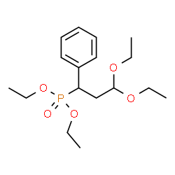 ChemSpider 2D Image | Diethyl (3,3-diethoxy-1-phenylpropyl)phosphonate | C17H29O5P