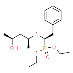 ChemSpider 2D Image | Diethyl [(1R)-1-{[(2S,4S)-4-hydroxy-2-pentanyl]oxy}-2-phenylethyl]phosphonate | C17H29O5P