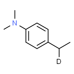ChemSpider 2D Image | 4-[(1-~2~H_1_)Ethyl]-N,N-dimethylaniline | C10H14DN