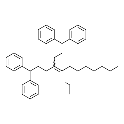 ChemSpider 2D Image | [4-(3,3-Diphenylpropyl)-5-ethoxy-1-phenyl-4-dodecen-1-yl]benzene | C41H50O