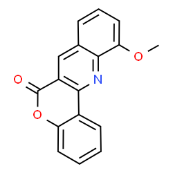 ChemSpider 2D Image | 11-Methoxy-6H-chromeno[4,3-b]quinolin-6-one | C17H11NO3