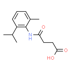 ChemSpider 2D Image | 3-[(2-ISOPROPYL-6-METHYLPHENYL)CARBAMOYL]PROPANOIC ACID | C14H19NO3