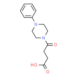 ChemSpider 2D Image | 4-Oxo-4-(4-phenyl-1-piperazinyl)butanoic acid | C14H18N2O3