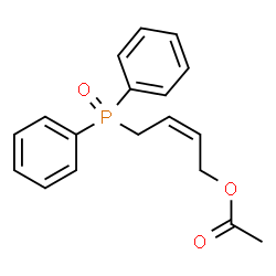 ChemSpider 2D Image | (2Z)-4-(Diphenylphosphoryl)-2-buten-1-yl acetate | C18H19O3P