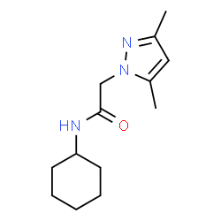 ChemSpider 2D Image | N-Cyclohexyl-2-(3,5-dimethyl-1H-pyrazol-1-yl)acetamide | C13H21N3O