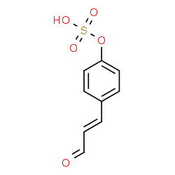 ChemSpider 2D Image | 4-[(1E)-3-Oxo-1-propen-1-yl]phenyl hydrogen sulfate | C9H8O5S