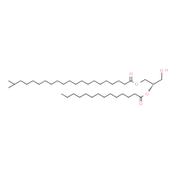 ChemSpider 2D Image | (2S)-3-Hydroxy-2-(tetradecanoyloxy)propyl 20-methylhenicosanoate | C39H76O5