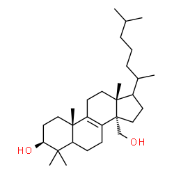ChemSpider 2D Image | (3beta,5xi,17xi,20xi)-Lanost-8-ene-3,30-diol | C30H52O2