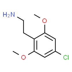 ChemSpider 2D Image | 2-(4-Chloro-2,6-dimethoxyphenyl)ethanamine | C10H14ClNO2