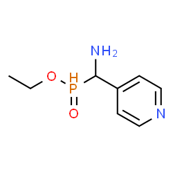 ChemSpider 2D Image | Ethyl [amino(4-pyridinyl)methyl]phosphinate | C8H13N2O2P