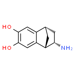 ChemSpider 2D Image | (1S,8S,9S)-9-Aminotricyclo[6.2.1.0~2,7~]undeca-2,4,6-triene-4,5-diol | C11H13NO2