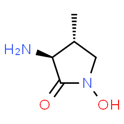 ChemSpider 2D Image | (3S,4R)-3-Amino-1-hydroxy-4-methyl-2-pyrrolidinone | C5H10N2O2
