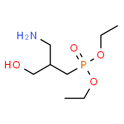 ChemSpider 2D Image | Diethyl [3-amino-2-(hydroxymethyl)propyl]phosphonate | C8H20NO4P