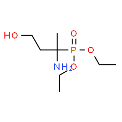 ChemSpider 2D Image | Diethyl (2-amino-4-hydroxy-2-butanyl)phosphonate | C8H20NO4P