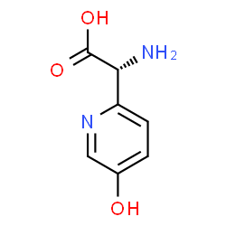 ChemSpider 2D Image | (2R)-Amino(5-hydroxy-2-pyridinyl)acetic acid | C7H8N2O3
