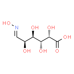 ChemSpider 2D Image | (2S,3R,4R,5S,6E)-2,3,4,5-Tetrahydroxy-6-(hydroxyimino)hexanoic acid (non-preferred name) | C6H11NO7
