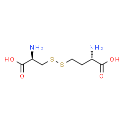ChemSpider 2D Image | (2S)-2-Amino-4-{[(2R)-2-amino-2-carboxyethyl]disulfanyl}butanoic acid | C7H14N2O4S2