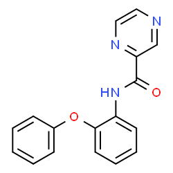 ChemSpider 2D Image | N-(2-Phenoxyphenyl)-2-pyrazinecarboxamide | C17H13N3O2