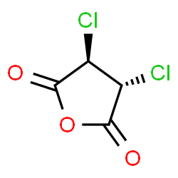ChemSpider 2D Image | (3R,4R)-3,4-Dichlorodihydro-2,5-furandione | C4H2Cl2O3