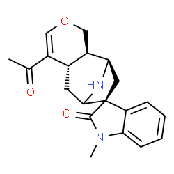 ChemSpider 2D Image | (1'R,2'R,3S,7'S)-6'-Acetyl-1-methylspiro[indole-3,10'-[4]oxa[12]azatricyclo[7.2.1.0~2,7~]dodec[5]en]-2(1H)-one | C20H22N2O3