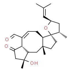 ChemSpider 2D Image | (2xi,7E,14alpha,18R)-3-Hydroxy-5-oxo-14,18-epoxyophiobola-7,19-dien-25-al | C25H36O4